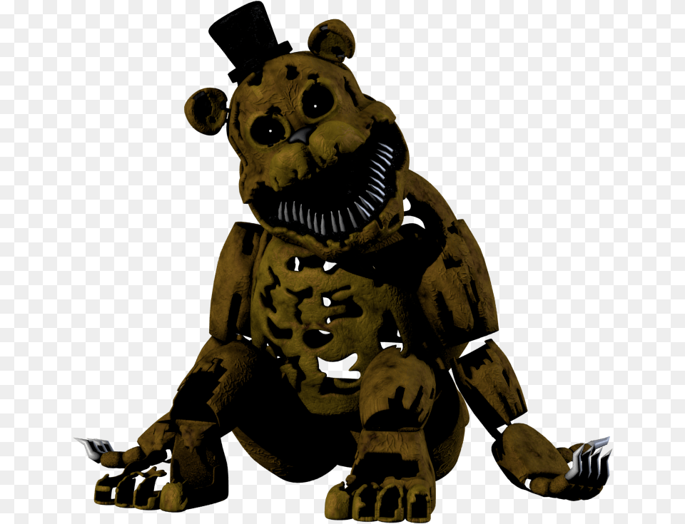 Fnaf Nightmare Golden Freddy, Baby, Person, Face, Head Free Transparent Png