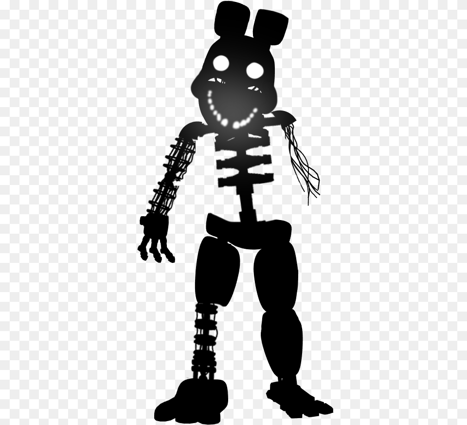 Fnaf Scrap Withered Bonnie, Stencil Free Transparent Png