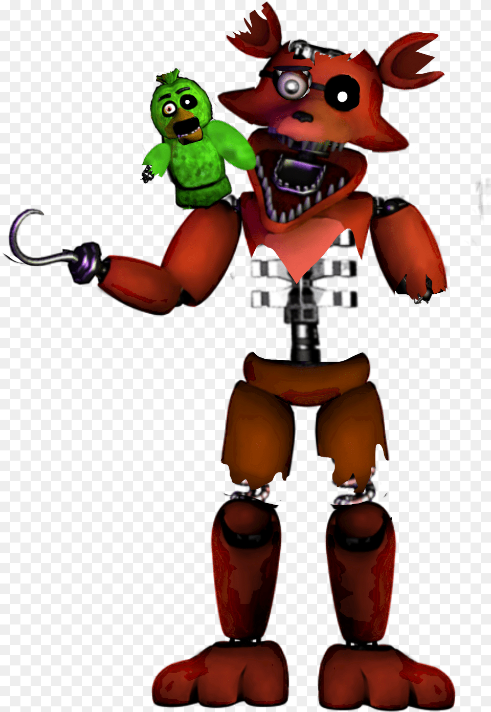 Fnaf Stylized Withered Foxy Foxy Withered Fnaf Unwithered Foxy By Alexander, Toy, Baby, Person Free Png Download