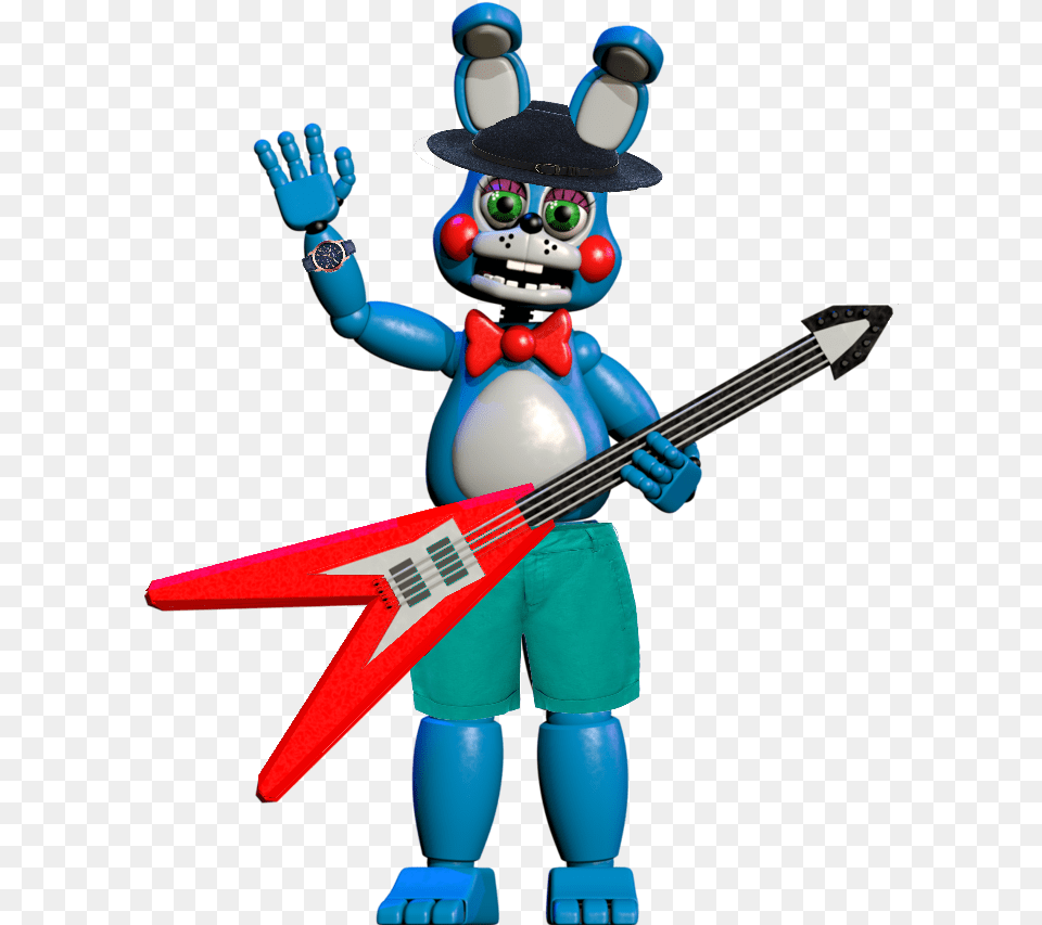 Fnaf Toy Bonnie, Guitar, Musical Instrument, Boy, Child Png