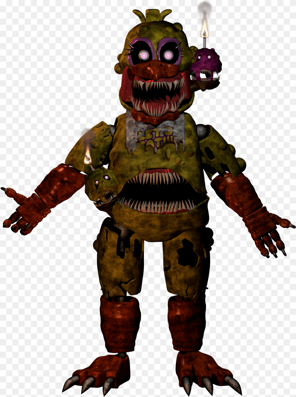 Fnaf Twisted Chica, Animal, Dinosaur, Reptile Png Image