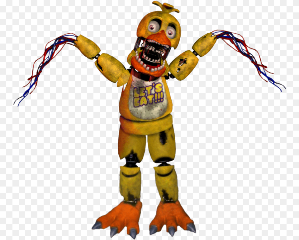 Fnaf Withered Chica Transparent Cartoons De Withered Chica, Toy Free Png