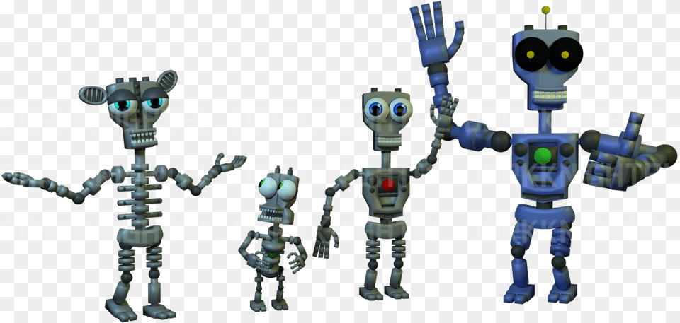 Fnaf World Endo Squad By Darkknightpl Fnaf World Endo, Robot, Baby, Person Free Png