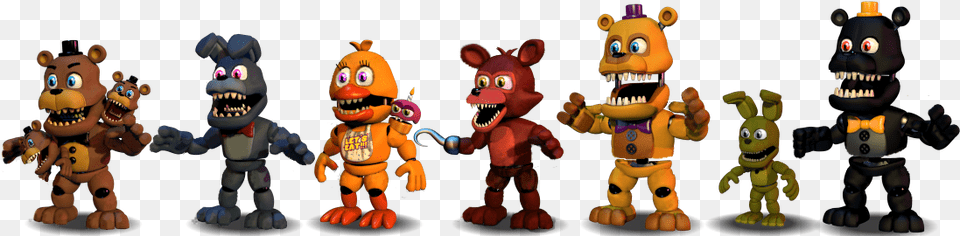 Fnaf World Fixed Nightmare Freddy, Toy, Baby, Person Png