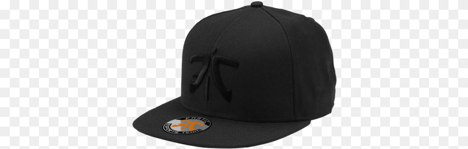 Fnatic Flat Brim Cap Black Logo Black, Baseball Cap, Clothing, Hat, Hardhat Free Png