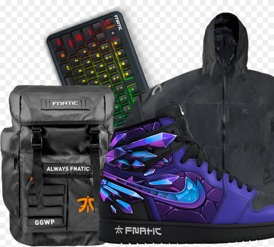 Fnatic Virl Fnatic Backpack Inside, Clothing, Footwear, Shoe, Sneaker Free Png Download