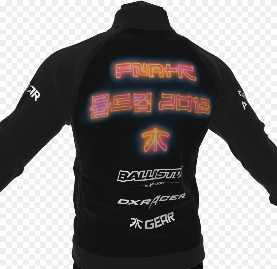Fnatic Worlds 2018 Jacket, Clothing, Coat, Long Sleeve, Shirt Png