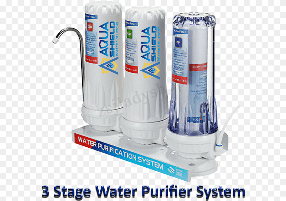 Fnd 3 Stage Water Filter Purifier System Cylinder, Bottle, Can, Shaker, Tin Png