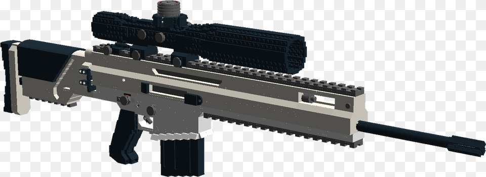 Fnh Scar Bluejay Themeister Intervention Airsoft Sniper Rifle, Firearm, Gun, Weapon, Machine Gun Free Png Download