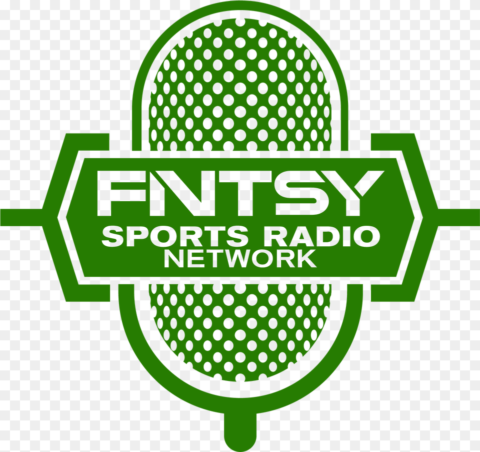 Fntsy Sports Radio Network Green 01 Retro Microphone Journal, Electrical Device, Logo Png