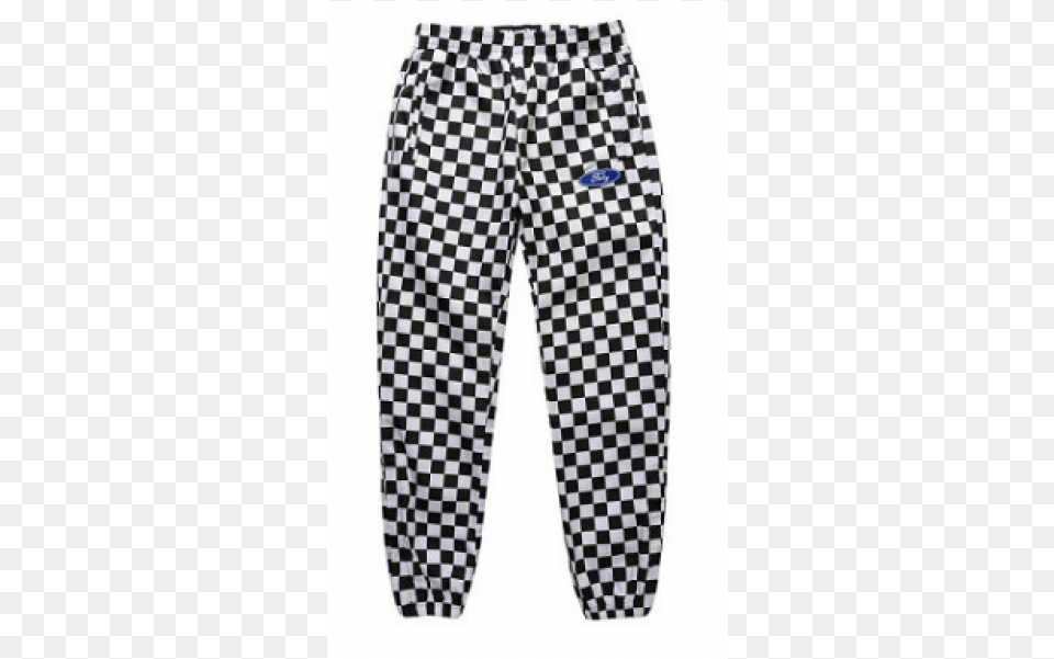 Fnty Retro Checkered Pants Pantalones De Cuadros Grandes Blanco Y Negro, Clothing, Coat Png Image