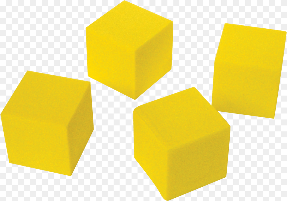 Foam Blank Dice Yellow Foam Cube Toy, Butter, Food, Cross, Symbol Free Transparent Png