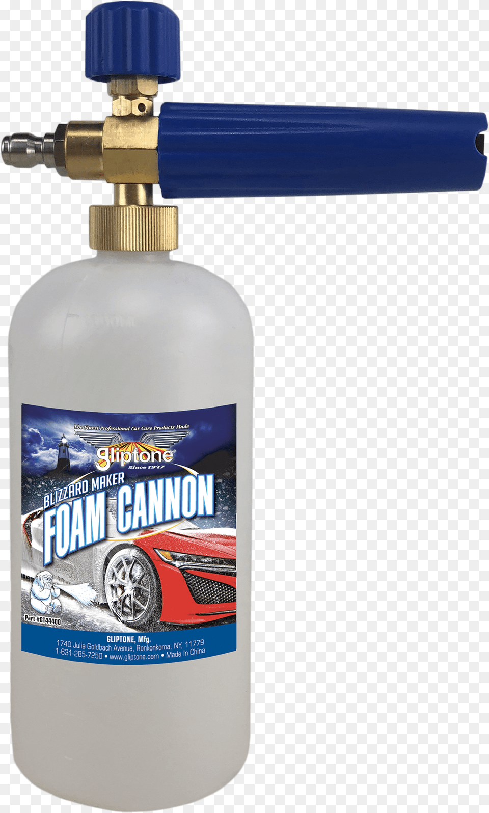 Foam Blizzard Cannon Gun Bottle, Cylinder, Machine, Wheel, Car Free Png