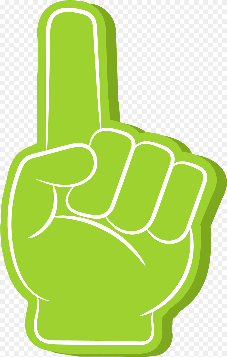 Foam Finger Club Illustration, Body Part, Hand, Person, Ammunition Free Png Download