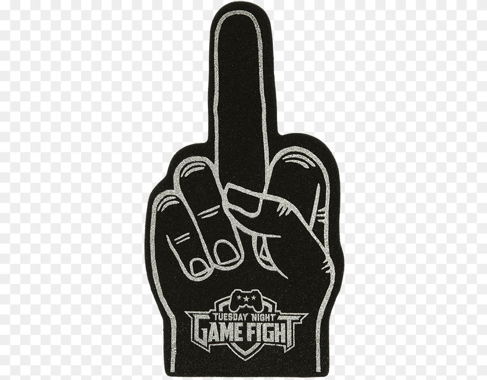 Foam Finger Foam Finger Middle Finger, Baseball, Baseball Glove, Clothing, Glove Free Png Download