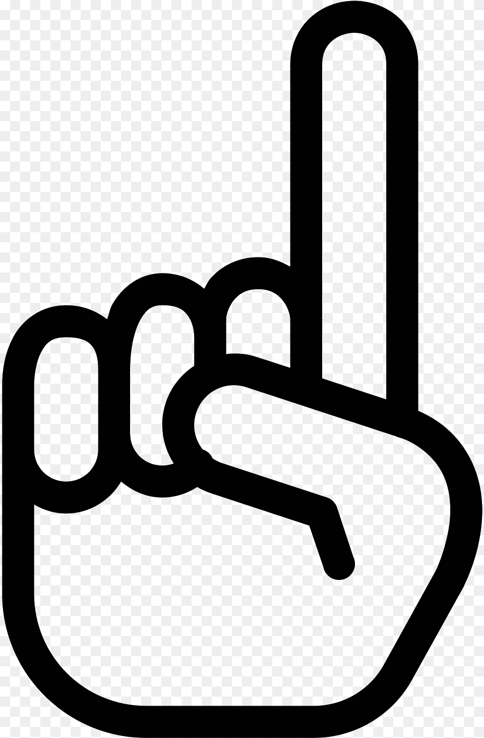 Foam Fingers Icon Fingers Icon, Gray Free Png