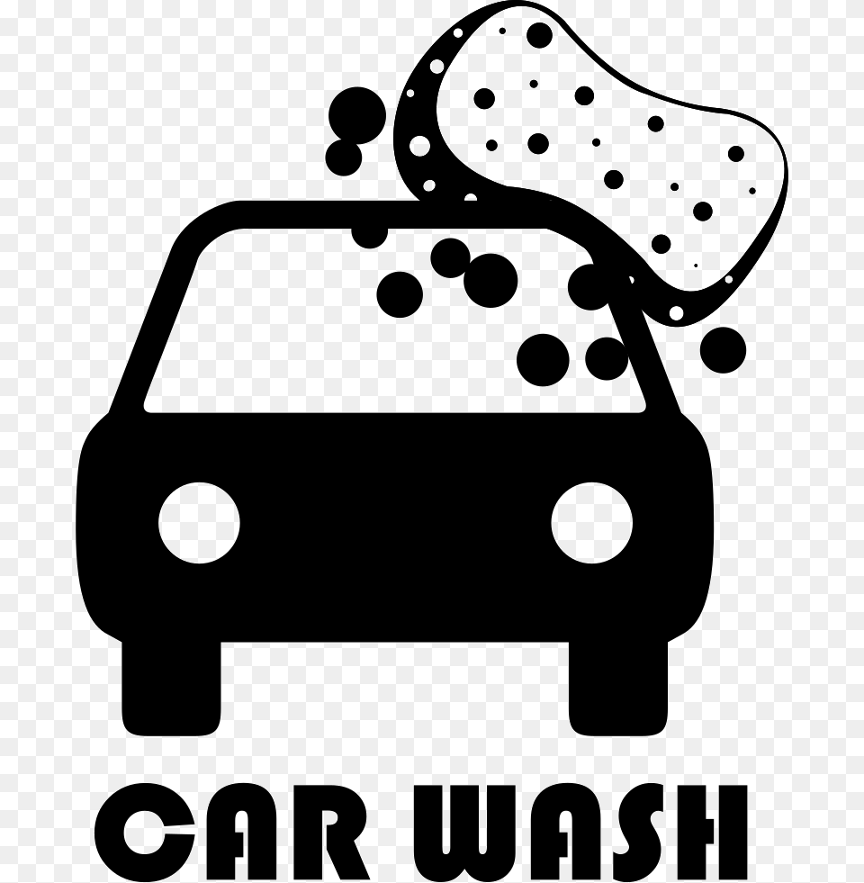 Foam Sponge Car Wash Car Wash Icon, Stencil, Car Wash, Transportation, Vehicle Free Png Download