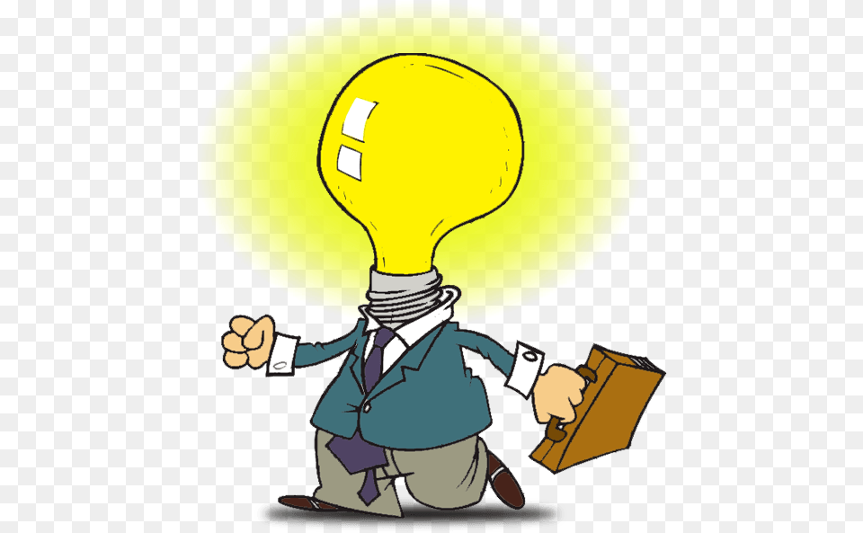 Foarte Pe Scurt Atat Pentru Energie Electrica Cat Light Man Cartoon, Baby, Person, Lightbulb Free Png