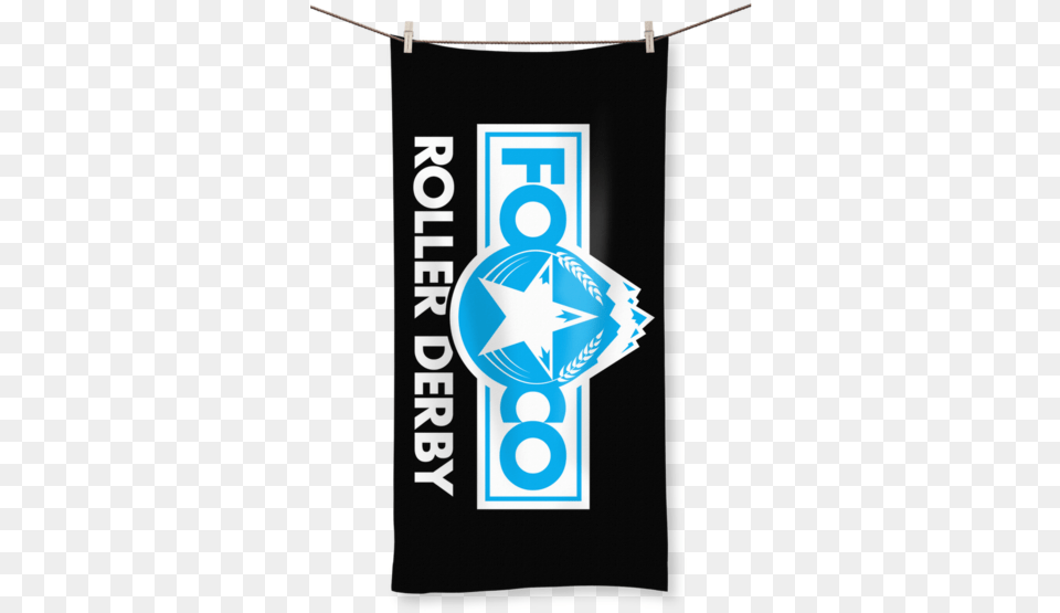 Foco Roller Derby Sublimation All Over Towel Banner, Text Png
