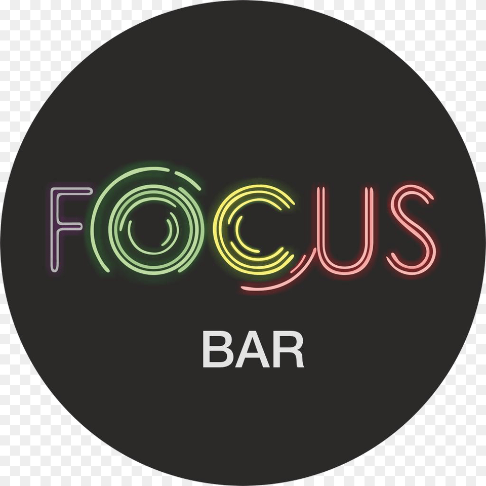 Focus Bar Wasl District Circle, Light, Disk, Neon, Logo Png Image
