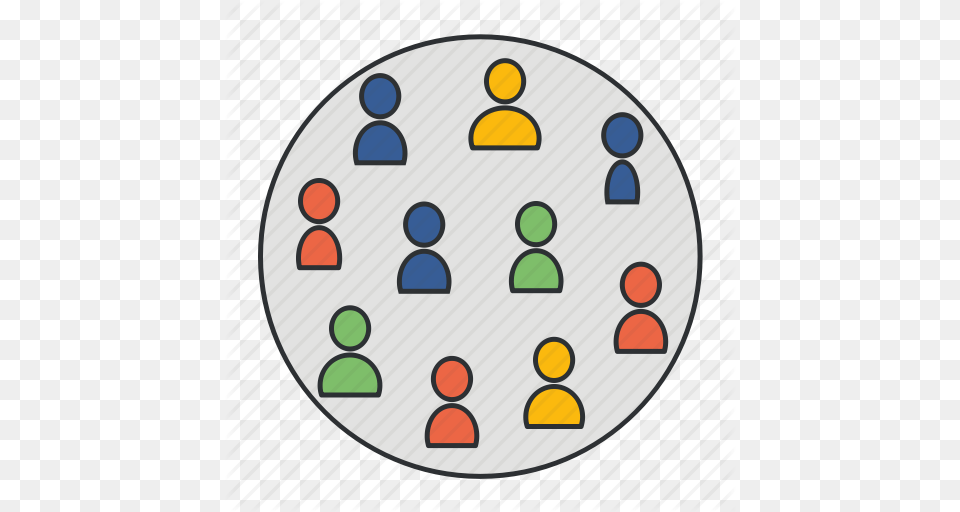Focus Group Location Market Mart Potential Customers Icon, Sphere, Disk, Paint Container, Palette Png Image