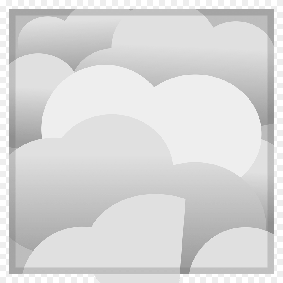 Fog Emoji Clipart, Nature, Outdoors, Weather, Gray Free Png