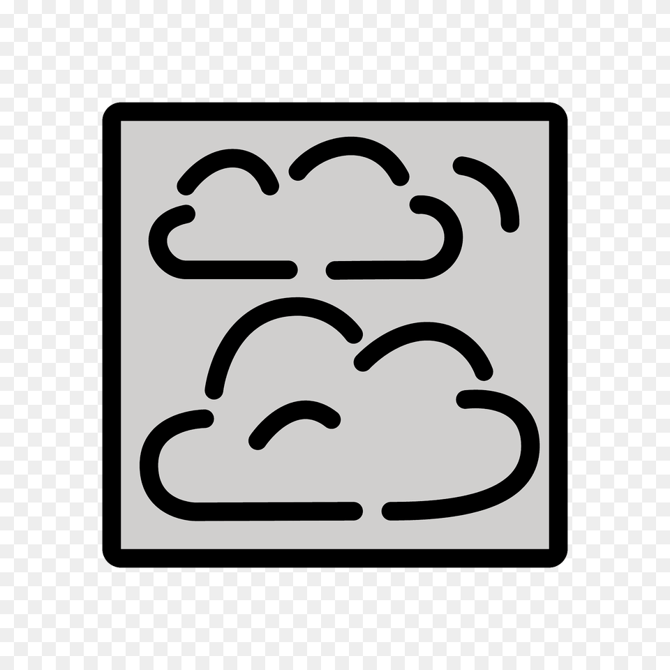 Fog Emoji Clipart, Stencil, Symbol, Sticker Free Png Download