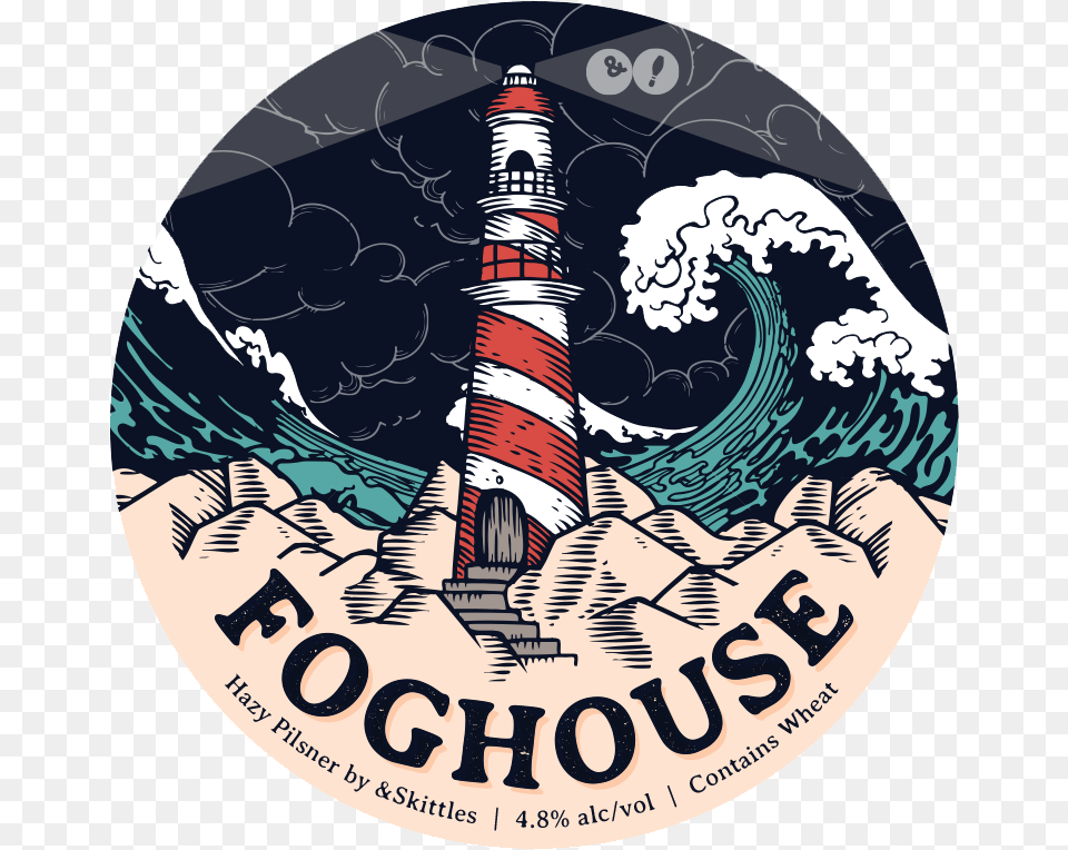 Foghouse Label Lighthouse, Architecture, Building, Tower Png