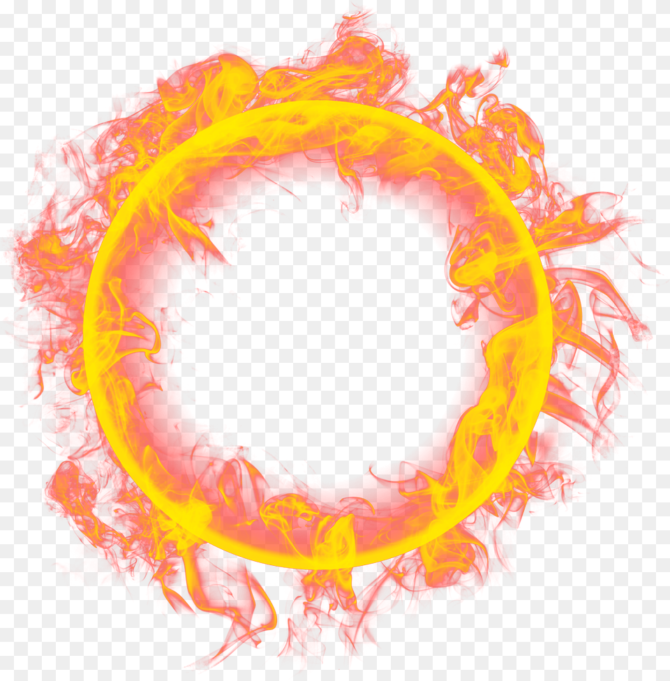 Fogo Luz Flash Tumblr Picsart Aureola Circulo Circulo De Luz, Fire, Flame, Pattern, Woman Free Png Download