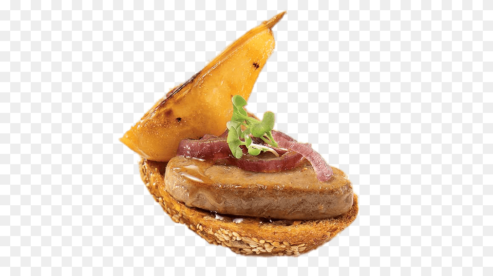 Foie Gras With Pear, Food, Lunch, Meal, Bread Free Png Download