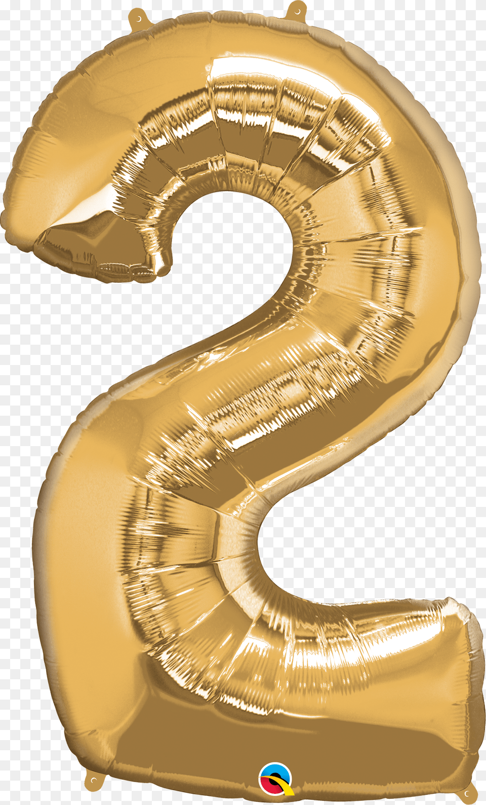 Foil Balloon Number 2 Gold Amp Weight Rose Gold Balloon Numbers, Symbol, Text Free Png