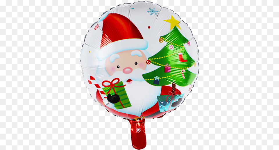 Foil Christmas Round Balloon, Aircraft, Transportation, Vehicle, Hot Air Balloon Free Transparent Png