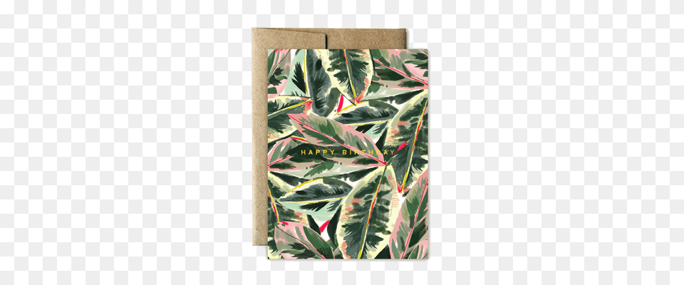 Foil Lush Leaves Birthday Wallet, Leaf, Plant Png