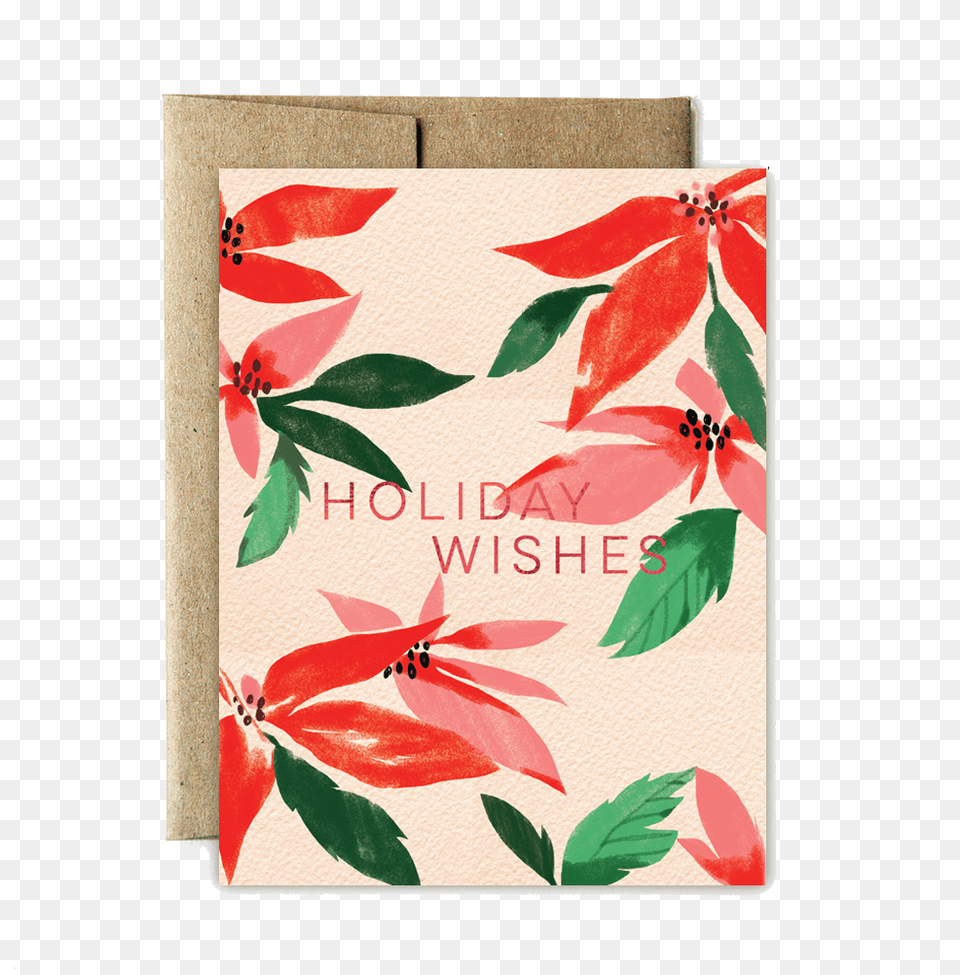 Foil Poinsettia Holiday Wishes Set Poinsettia, Plant, File Binder Png Image