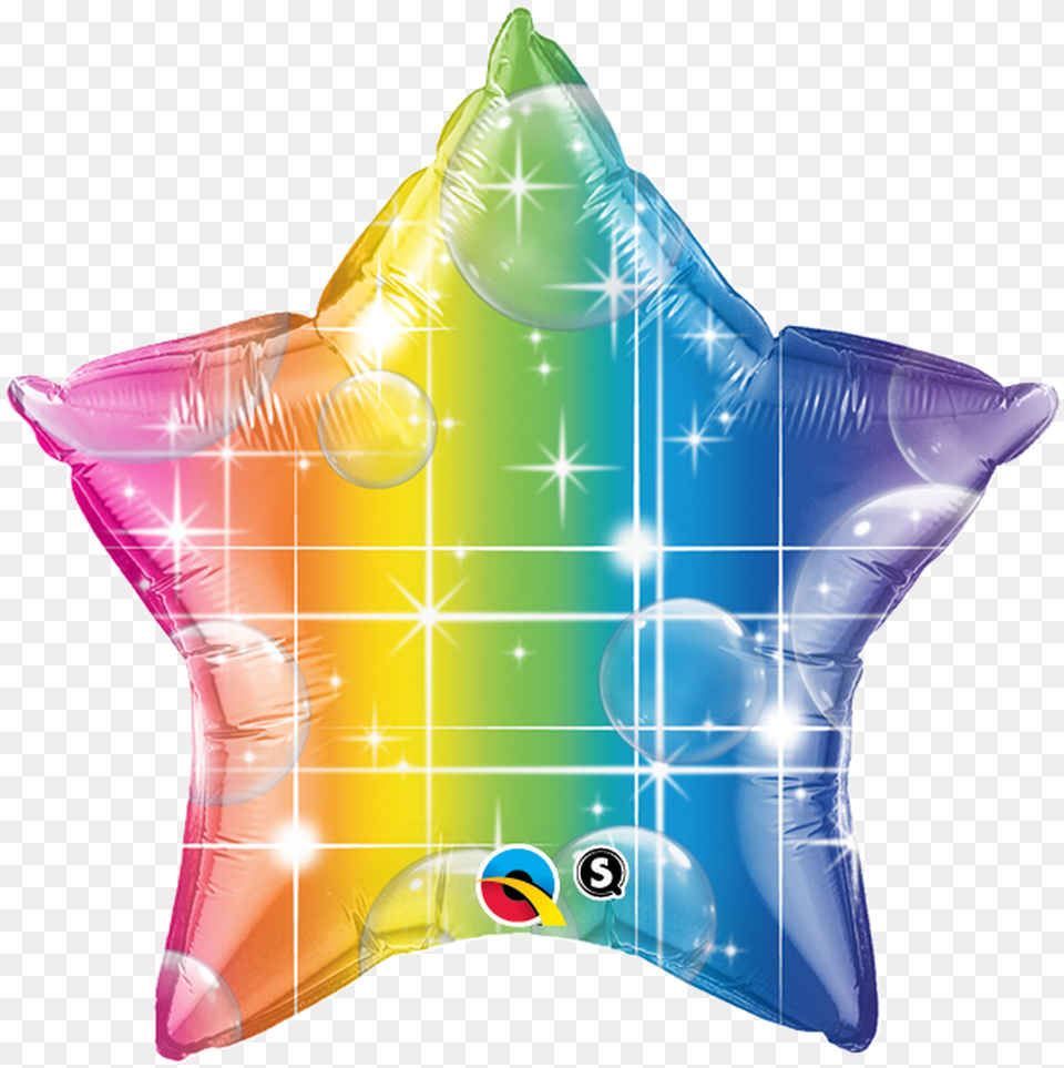 Foil Star Rainbow Colours Balloon Star Shape Balloon, Inflatable, Star Symbol, Symbol Png Image
