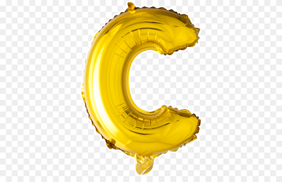 Foilballoon C 16u0027u0027 Gold Foil Balloons Balloon Gold C, Food, Sweets, Number, Symbol Png