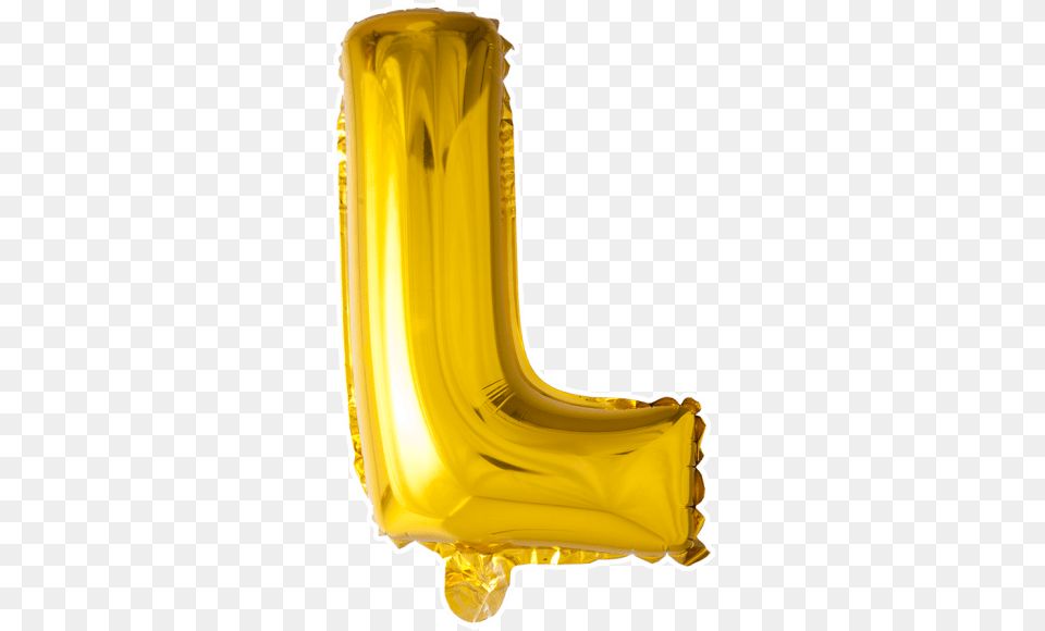 Foilballoon L 16u0027u0027 Gold 16u0027u0027 Letters Foil Balloons Gold Balloon L, Slide, Toy, Clothing, Hardhat Png Image