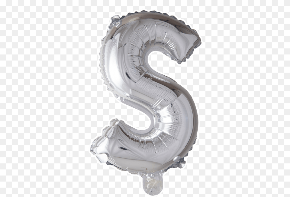Foilballoon S 16 Balloon Letters Silver S, Symbol, Number, Text Free Png Download