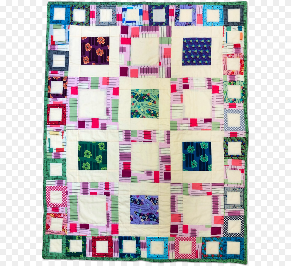 Folded Fabric Quilt Patchwork Png Image
