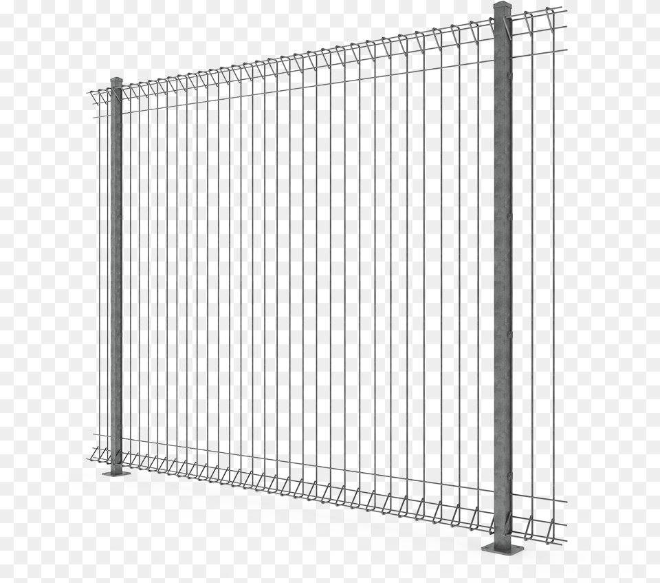 Folded Fence Panel Gate Fence Rfa, Grille Png Image