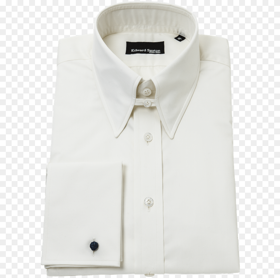 Folded Formal Shirt White, Clothing, Dress Shirt Free Png