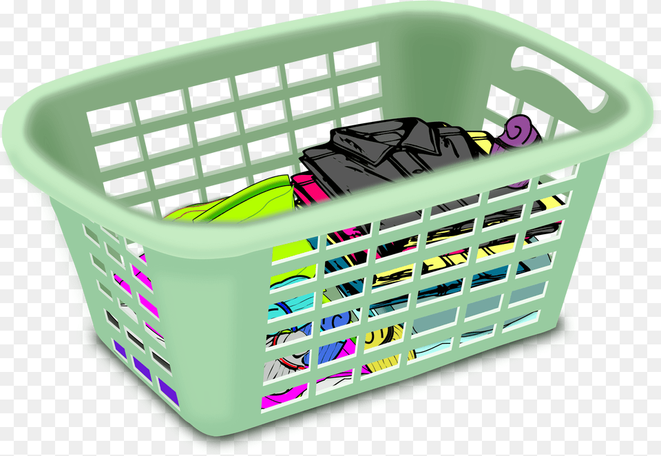 Folded Laundry Cliparts Clip Art Of Basket, Hot Tub, Tub, Shopping Basket Png