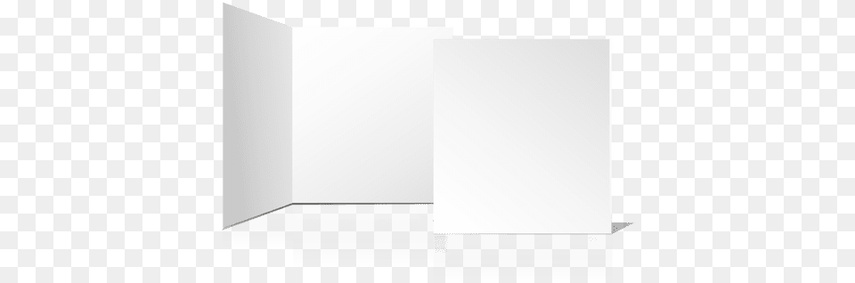 Folded Plain Blank Card Architecture, White Board Free Png Download