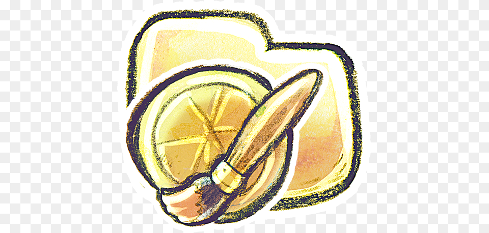 Folder Art V2 Icon Gold Artist Icon, Clothing, Hat, Ball, Rugby Free Transparent Png