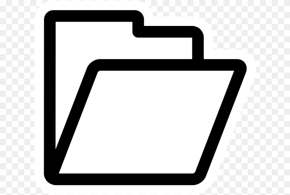 Folder Clipart Black And White, File, File Binder, File Folder, Blackboard Png Image