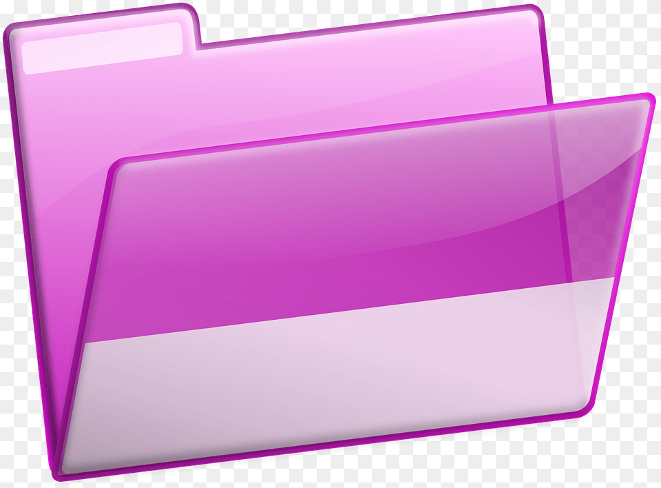 Folder Empty Documents Office Computer Pink Carpetas De Colores, File, File Binder, File Folder Png Image