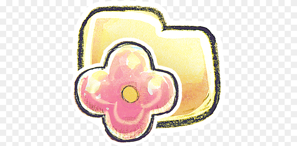 Folder Flower Icon Down To Earth Sets Ninja Art Folder Icon, Home Decor, Rug, Cream, Dessert Free Png Download