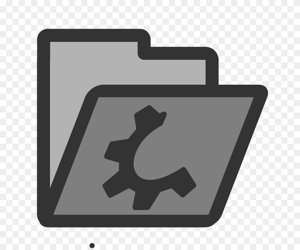 Folder Grey Open, Machine, Gear Free Png