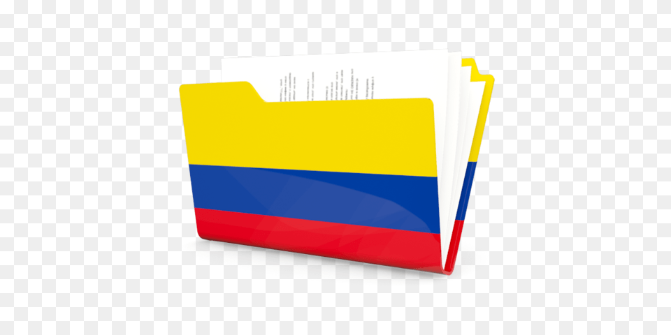 Folder Icon Illustration Of Flag Of Colombia, File, File Binder, File Folder, Text Free Png Download