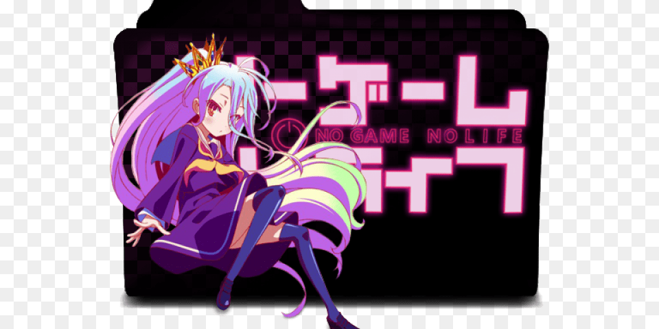 Folder Icons Black Butler No Game No Life Icon, Book, Comics, Purple, Publication Png Image